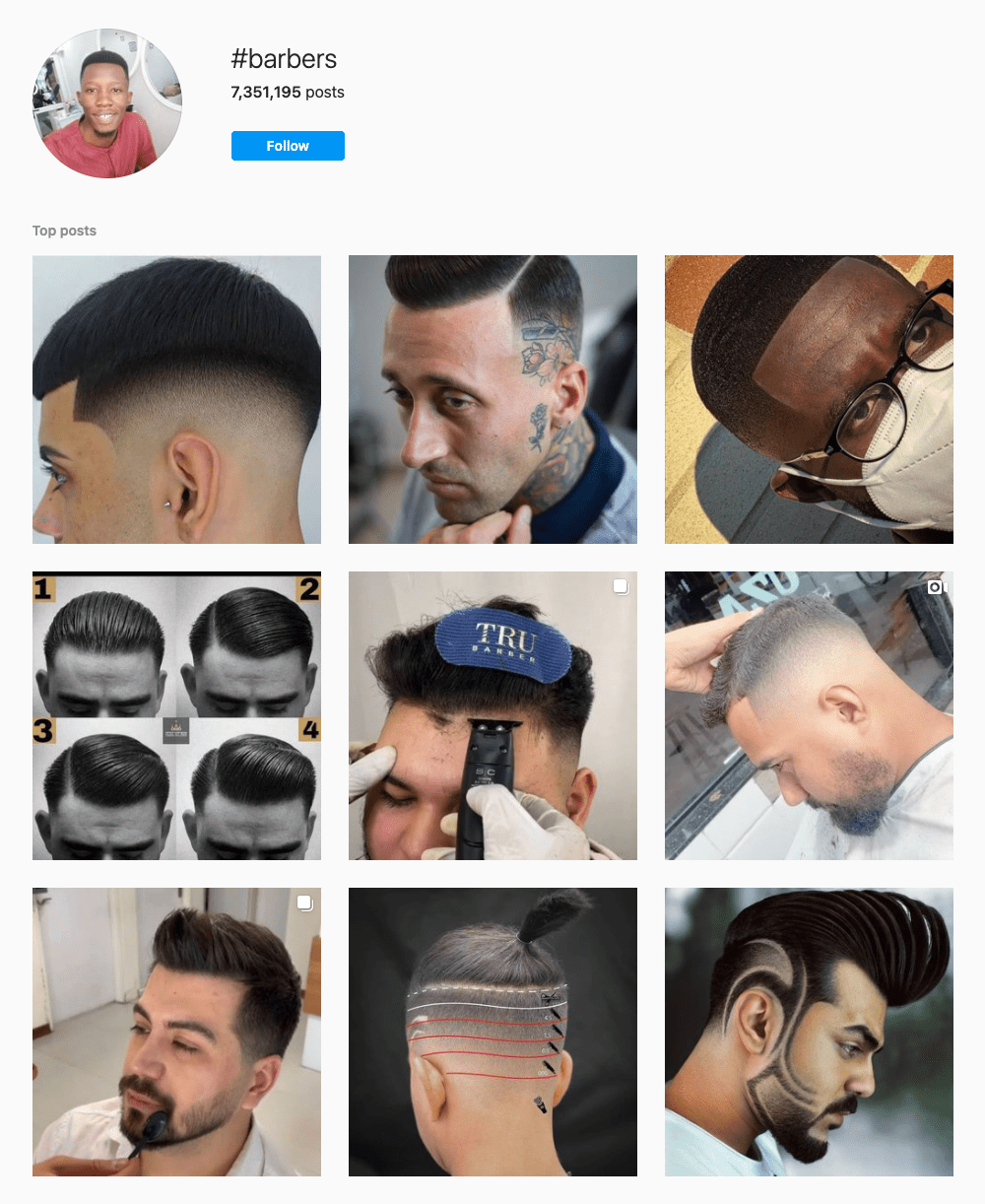 #barbers Hashtags for Instagram