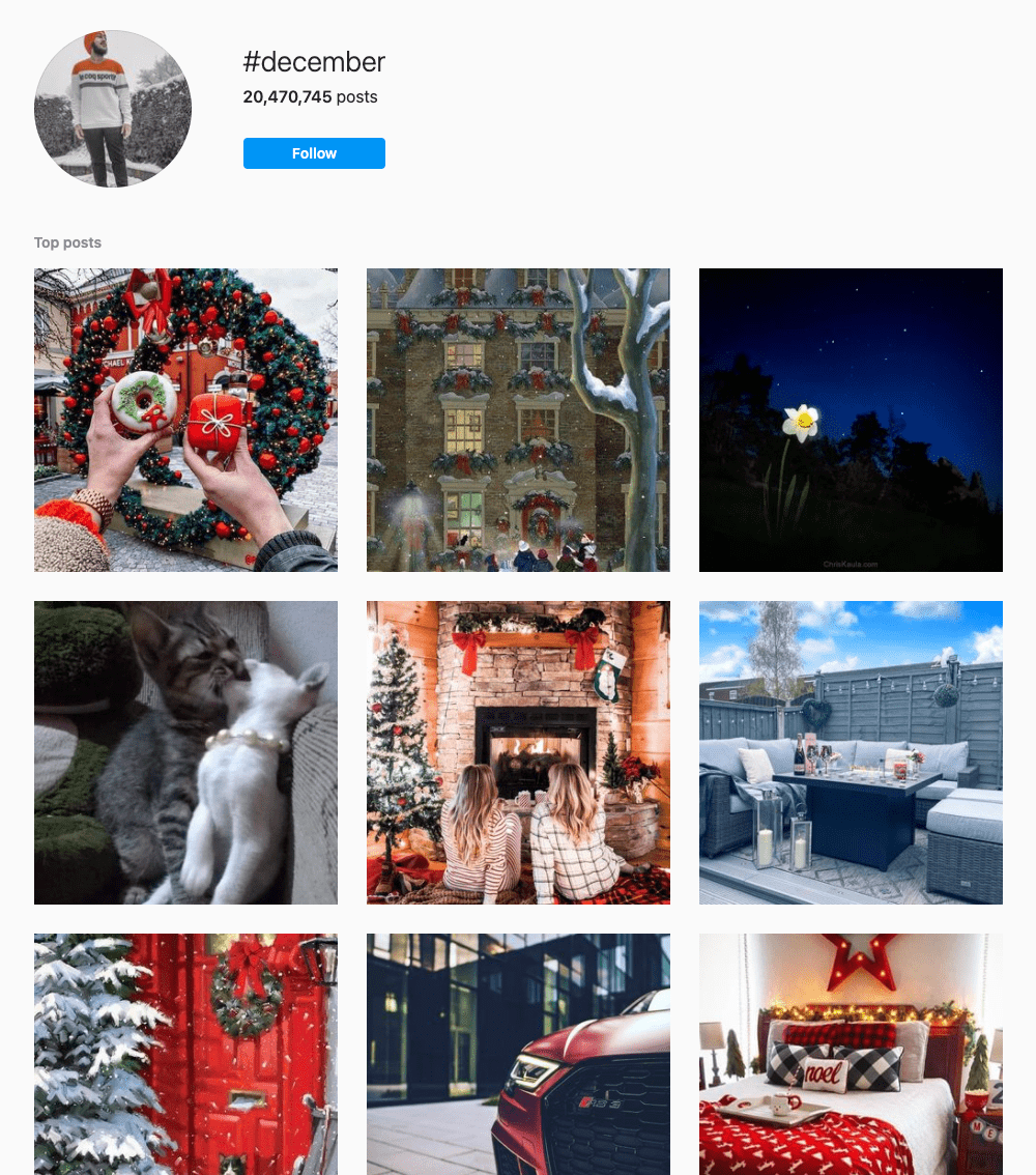 #december Hashtags for Instagram