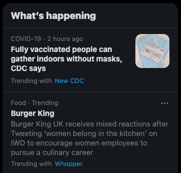 Hashtags that are used often in a short period of time can become trends on Twitter. An example how hashtags become Twitter trends.